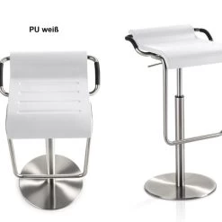 Mayer Barhocker MyOPUS 1218, Edelstahl-Look, Leder-, Holz- Oder PU-Sitz -Möbelhaus 439450695