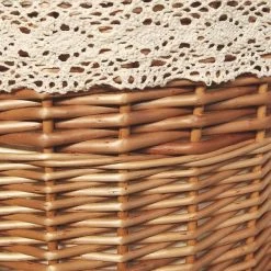 DVier Wäschekorb Wäschetonnen Wäschetruhe Weide Beige Rund Bezug Deckel D.39 H.55 7 DVier Wäschekorb Wäschetonnen Wäschetruhe Weide Beige Rund Bezug Deckel D.39 H.55 -Möbelhaus 439823118