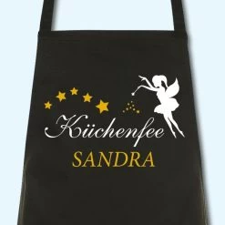 SOL'S Schürze Küchenfee Mit Wunschnamen Grillschürze Küchenschürze Kochschürze