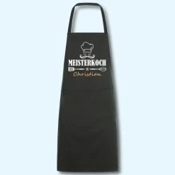 SOL'S Schürze Meisterkoch Mit Wunschnamen Grillschürze Küchenschürze Kochschürze -Möbelhaus 440223739