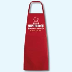 SOL'S Schürze Meisterkoch Mit Wunschnamen Grillschürze Küchenschürze Kochschürze -Möbelhaus 440223745