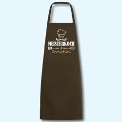 SOL'S Schürze Meisterkoch Mit Wunschnamen Grillschürze Küchenschürze Kochschürze -Möbelhaus 440223746