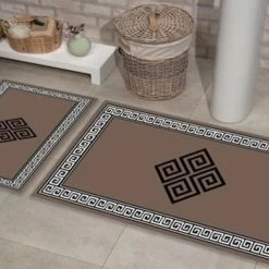 2 Teilig Badematte, Badvorleger Rutschhemmend Medusa, Marmor , 3159 -Möbelhaus 441148027