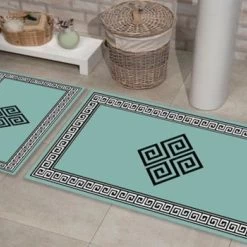 2 Teilig Badematte, Badvorleger Rutschhemmend Medusa, Marmor , 3159 -Möbelhaus 441148028