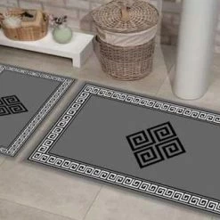 2 Teilig Badematte, Badvorleger Rutschhemmend Medusa, Marmor , 3159 -Möbelhaus 441148031