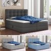 Boxspringbett BEST Mit 2 Bettkästen, Doppelbett Mit Bonell-Matratze + Topper Bett