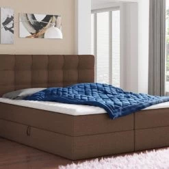 Boxspringbett BEST Mit 2 Bettkästen, Doppelbett Mit Bonell-Matratze + Topper Bett -Möbelhaus 441248000