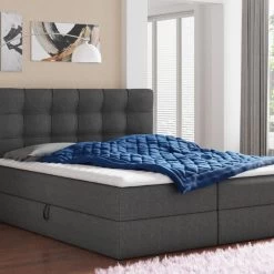 Boxspringbett BEST Mit 2 Bettkästen, Doppelbett Mit Bonell-Matratze + Topper Bett -Möbelhaus 441248031