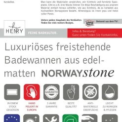 Freistehende Badewanne Gussmarmor Mineralguss Solid Surface Standbadewanne Matt -Möbelhaus 441920801