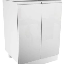 Moderne Küche Weiss Glanz Küchenzeile 280cm Grifflos Soft Close -Möbelhaus 454095999