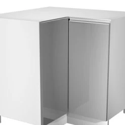 Eckküche Grifflos Grau Oder Weiss Glanz Küche -Möbelhaus 454107668