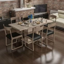 Esstisch, Tisch , Esszimmertisch, Küchentisch , Ausziehbar Sonoma Eiche -Möbelhaus 455562691