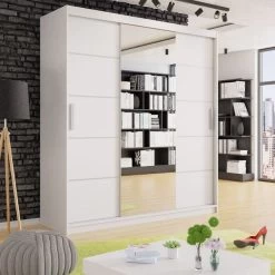 Kleiderschrank Ricolo Mit LED Wohnzimmer Garderobe Schlafzimmerschrank Modern M24 -Möbelhaus 458606387