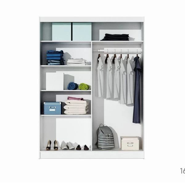 Schwebetürenschrank PARIS 120/ 160 / 203 Kleiderschrank Mit Spiegel Farbwahl 6 Schwebetürenschrank PARIS 120/ 160 / 203 Kleiderschrank Mit Spiegel Farbwahl – Bild 4