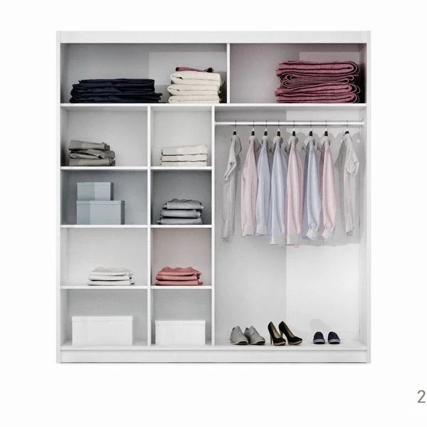 Schwebetürenschrank PARIS 120/ 160 / 203 Kleiderschrank Mit Spiegel Farbwahl 7 Schwebetürenschrank PARIS 120/ 160 / 203 Kleiderschrank Mit Spiegel Farbwahl – Bild 5