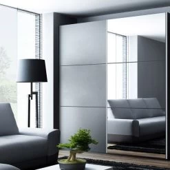 Schiebeschrank VIGO 120 150 200 Spiegel Kleiderschrank Schiebetürenschrank !