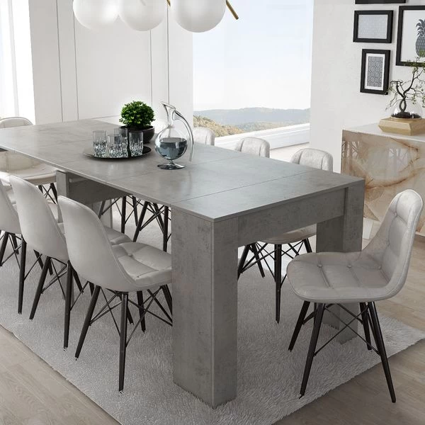 Esstisch, Konsolentisch, Ausziehtisch Bis 237cm, Farbe ZEMENT, Geschlossen 50x90x78cm 5 Esstisch, Konsolentisch, Ausziehtisch Bis 237cm, Farbe ZEMENT, Geschlossen 50x90x78cm – Bild 3