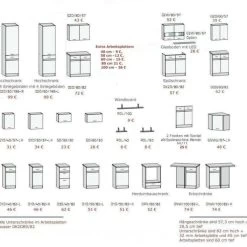 Küche 240cm Schränke, Küchenzeile Erweiterbar Eiche - Wenge Neu&Schnell -Möbelhaus 460315046