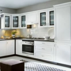 Klassische Küche, Schränke, Küchenzeile Erweiterbar Canadian Weiss Neu&Schnell -Möbelhaus 460315416