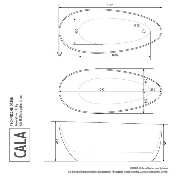 Freistehende Badewanne Mineralguss Solid Stone Gussmarmor MATT Standbadewanne 7 Freistehende Badewanne Mineralguss Solid Stone Gussmarmor MATT Standbadewanne – Bild 5