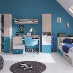 Kleiderschrank PLANET PL1 Begehbarer Schrank Eckschrank Kinderzimmer -Möbelhaus 460979956