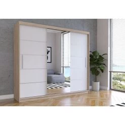 Schwebetürenschrank Schrank Kleiderschrank Spiegel Garderobenschrank Alba 250 18 Schwebetürenschrank Schrank Kleiderschrank Spiegel Garderobenschrank Alba 250 -Möbelhaus 465637395