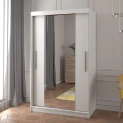 Schwebetürenschrank Schrank Schiebetürenschrank Garderobe Kleiderschrank Neomi 01 120