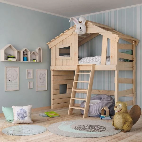 ALPIN CHALET" Jugend- Und Kinderbett, Doppelbett, Etagenbett, Spielhaus 4 ALPIN CHALET" Jugend- Und Kinderbett, Doppelbett, Etagenbett, Spielhaus – Bild 2