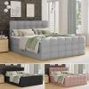 Bett Boxspringbett BEST LUX + 2 Bettkästen, Doppelbett Mit Bonell-Matratze + Topper -Möbelhaus 471687143