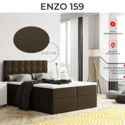 Boxspringbett MERA Farbwahl , Topper Federkern 140/160/180 X 200 Cm Farbwahl -Möbelhaus 472229176