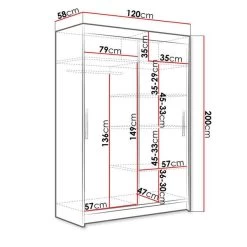 Kleiderschrank Aldo I Schiebetürenschrank Garderobenschrank Schlafzimmerschrank M24 -Möbelhaus 475243639