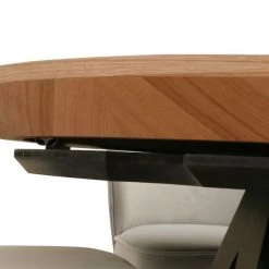 Tisch Esstisch T49 Eiche Ausziehbar 120cm (220cm) Rund Holztisch Farbauswahl -Möbelhaus 477131528