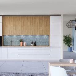 Grifflose Einbauküche Campari 280 Cm, 8-tlg Schwarz, Weiß, Grau - Hochglanz Oder Matt -Möbelhaus 479661705 2