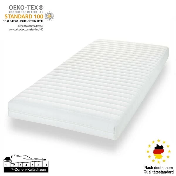 Hydro12 7 Zonen Kaltschaum Matratze 90x200 120x200 140x200 160x200 180x200 H2&H3 3 Hydro12 7 Zonen Kaltschaum Matratze 90x200 120x200 140x200 160x200 180x200 H2&H3