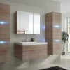 Badmöbel-Set Lux NEW Sonoma Eiche Keramik Waschbecken Badezimmer Led 2 Badmöbel-Set Lux NEW Sonoma Eiche Keramik Waschbecken Badezimmer Led -Möbelhaus 481074347