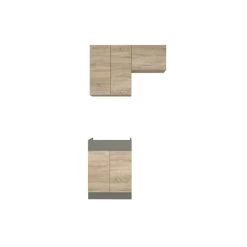 Küche ALINA 110 Cm Küchenzeile Einbauküche Küchenblock Sonoma Eiche NEU -Möbelhaus 481529797