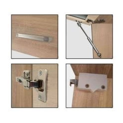 Küche ALINA 350 Cm Küchenzeile Einbauküche Küchenblock Sonoma Eiche -Möbelhaus 481530013