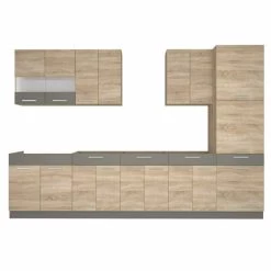 Küche ALINA Mit Hochschrank 320 Cm Küchenzeile Einbauküche Sonoma Eiche 11 Küche ALINA Mit Hochschrank 320 Cm Küchenzeile Einbauküche Sonoma Eiche -Möbelhaus 481533199