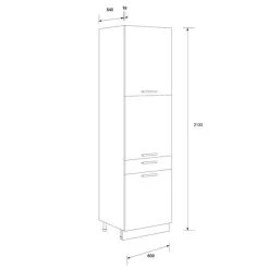 Küche ALINA Mit Hochschrank 320 Cm Küchenzeile Einbauküche Sonoma Eiche 12 Küche ALINA Mit Hochschrank 320 Cm Küchenzeile Einbauküche Sonoma Eiche -Möbelhaus 481533200