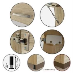 Küche ALINA Mit Hochschrank 320 Cm Küchenzeile Einbauküche Sonoma Eiche 13 Küche ALINA Mit Hochschrank 320 Cm Küchenzeile Einbauküche Sonoma Eiche -Möbelhaus 481533201