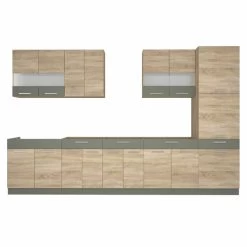 Küche ALINA Mit Hochschrank 340 Cm Küchenzeile Einbauküche Sonoma Eiche 11 Küche ALINA Mit Hochschrank 340 Cm Küchenzeile Einbauküche Sonoma Eiche -Möbelhaus 481533213