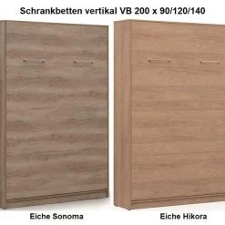 Schrankbett Wandbett Klappbett Vertikal VB 140 X 200 Weiß Eiche Lancelot Auswahl -Möbelhaus 482331698