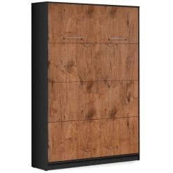 Schrankbett Wandbett Klappbett Vertikal VB 140 X 200 Weiß Eiche Lancelot Auswahl -Möbelhaus 482899148 1