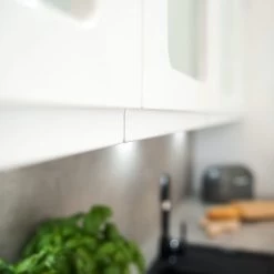 Küche Schränke Küchenzeile Erweiterbar Weiss Matt Griffmulden Häfele Schubladen -Möbelhaus 484565186