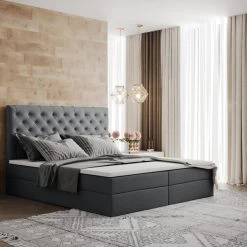 Boxspringbett Chester 90/140/160/180/200x200cm Mit Bettkasten Und Einzelmatratze -Möbelhaus 485499617