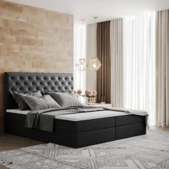 Boxspringbett Chester 90/140/160/180/200x200cm Mit Bettkasten Und Einzelmatratze -Möbelhaus 485499631