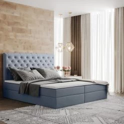 Boxspringbett Chester 90/140/160/180/200x200cm Mit Bettkasten Und Einzelmatratze -Möbelhaus 485499751