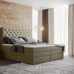 Boxspringbett Chester 90/140/160/180/200x200cm Mit Bettkasten Und Doppelmatratze -Möbelhaus 485508671