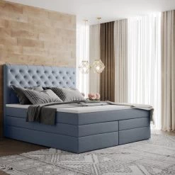 Boxspringbett Chester 90/140/160/180/200x200cm Mit Bettkasten Und Doppelmatratze -Möbelhaus 485508728