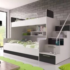 Etagenbett TOMI 2 - Doppelstockbett Hochglanz Kinderbett Hochbett !